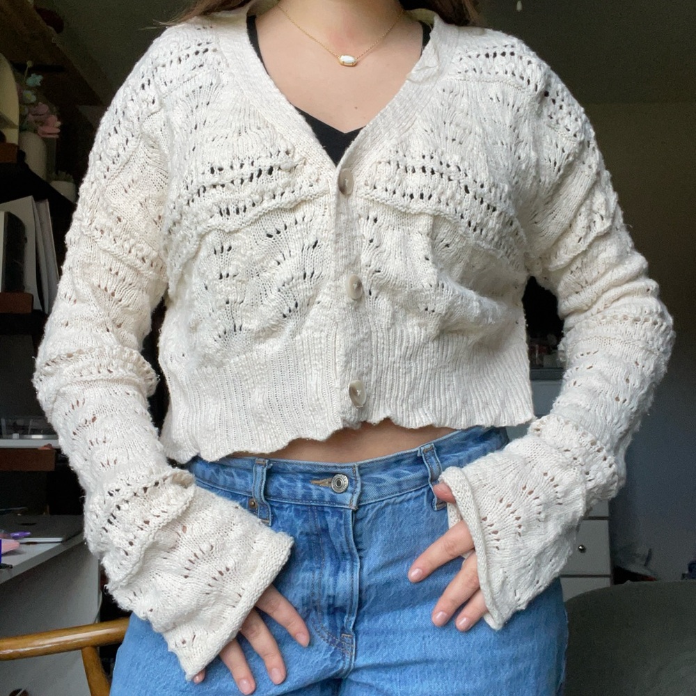 Sincerely Jules Cream Knit Cardigan